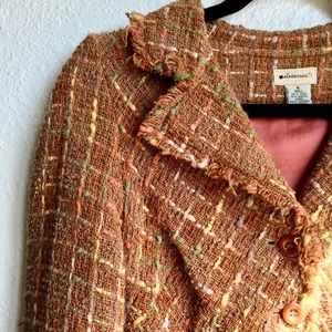 Bouclé fitted blazer